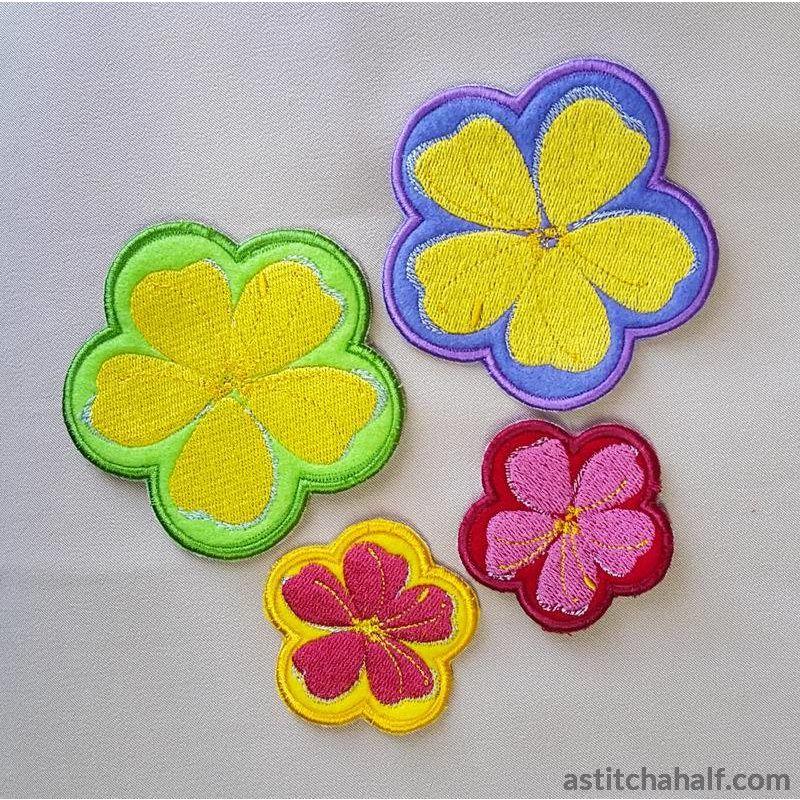 Applique May Flowers - aStitch aHalf