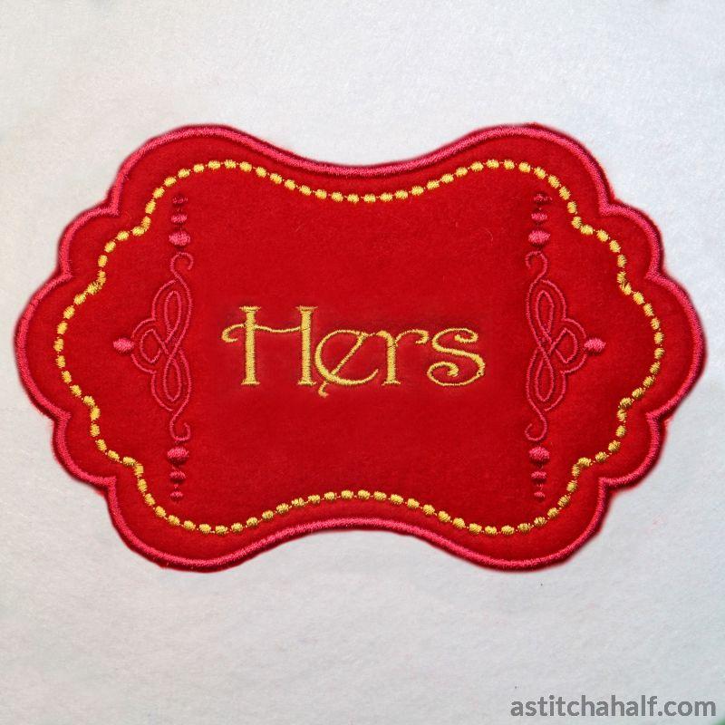 Applique Monogram Antwerpen - aStitch aHalf
