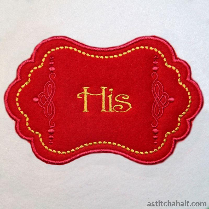 Applique Monogram Antwerpen - aStitch aHalf
