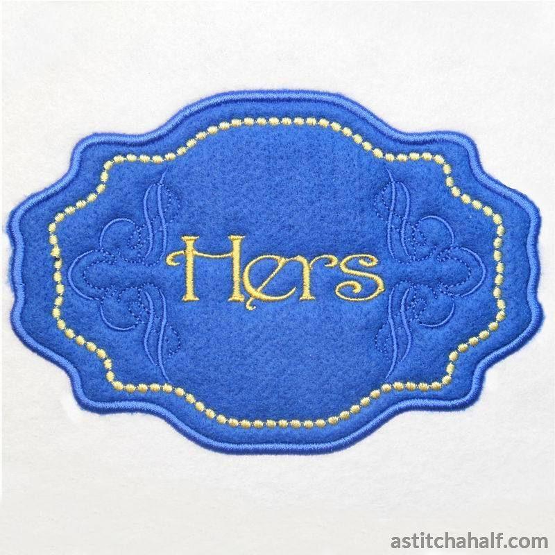 Applique Monogram Milan - aStitch aHalf