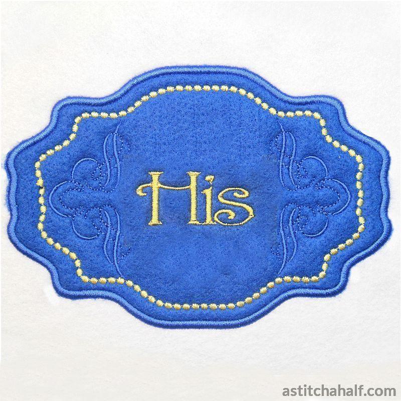 Applique Monogram Milan - aStitch aHalf