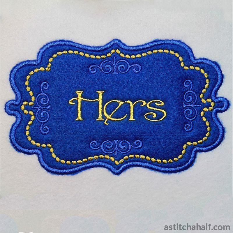 Applique Monogram New York - aStitch aHalf