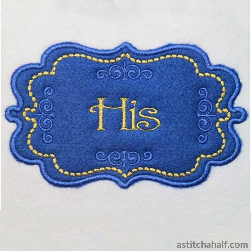 Applique Monogram New York - aStitch aHalf