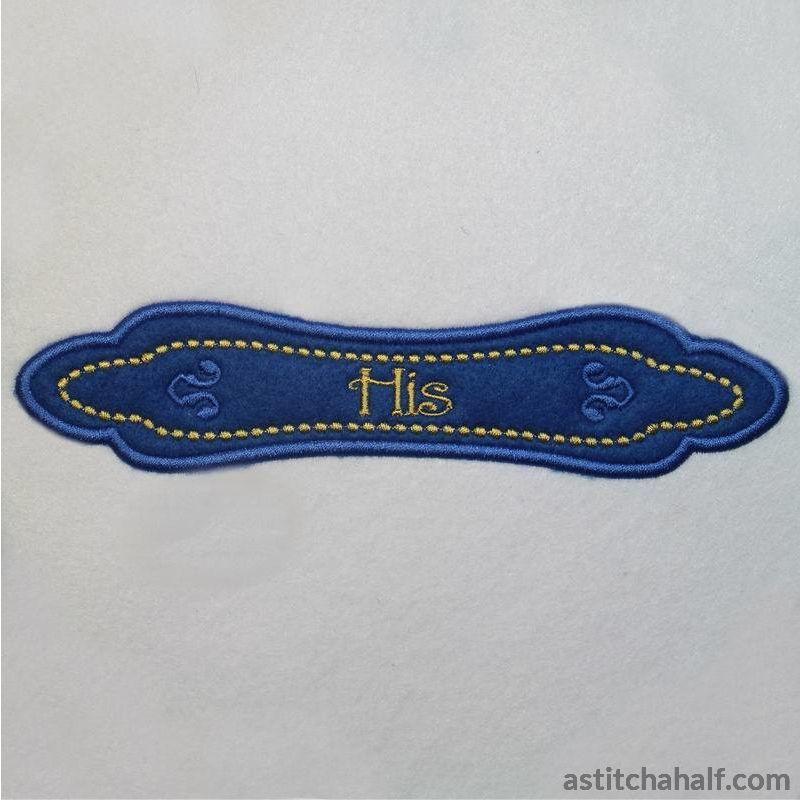 Applique Monogram Sydney - aStitch aHalf