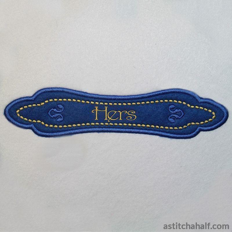 Applique Monogram Sydney - aStitch aHalf