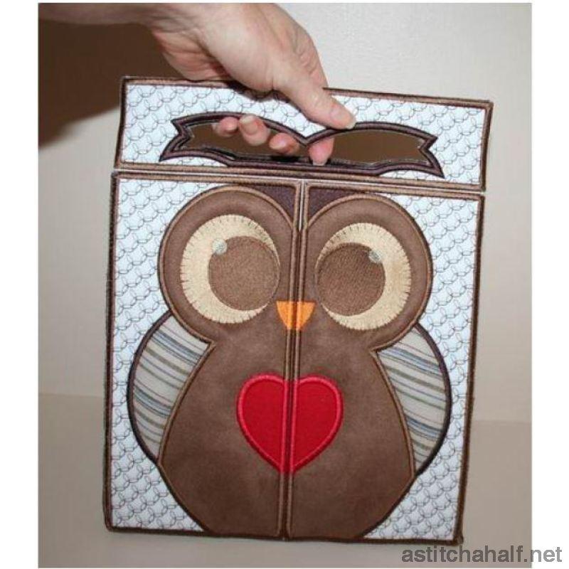 Archimedes Owl Bag - aStitch aHalf