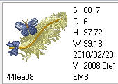 Feathers 08 - a-stitch-a-half