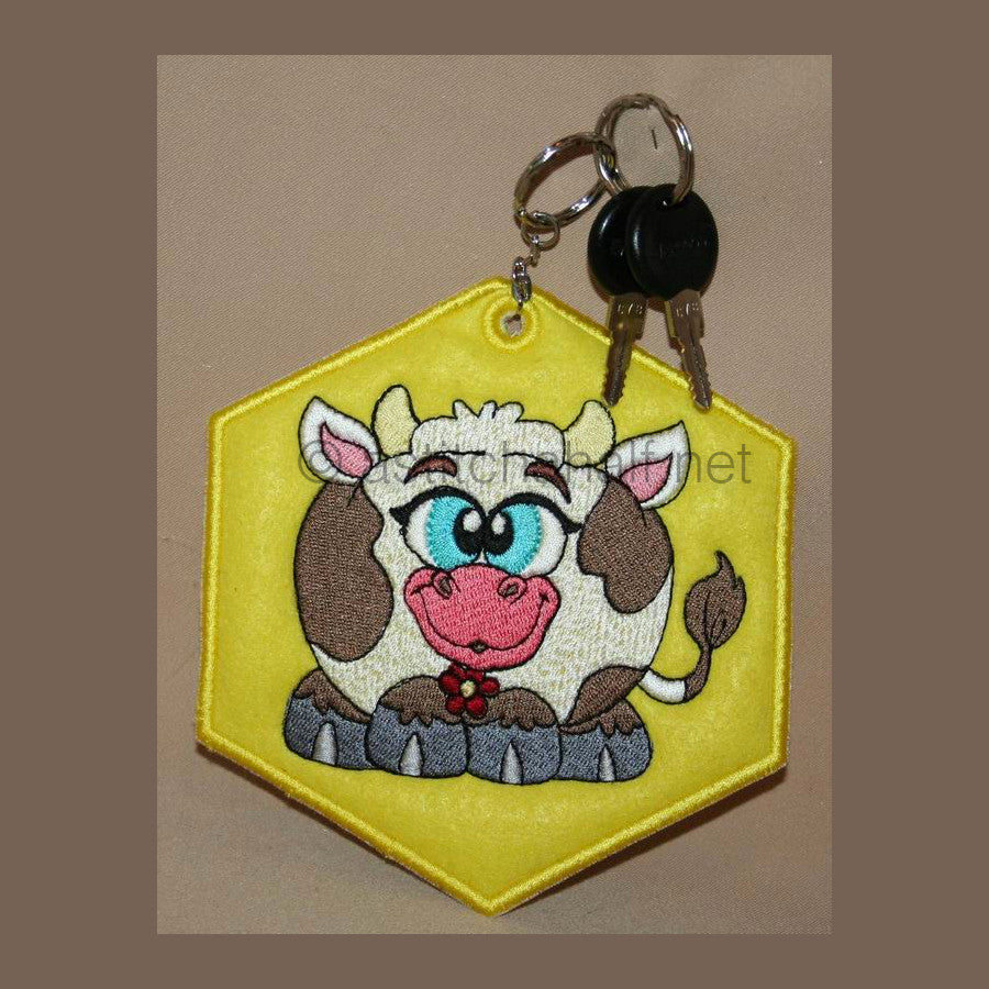 Cow Key Tag