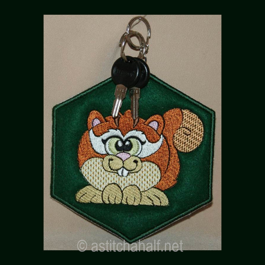 Chipmunk Key Tag