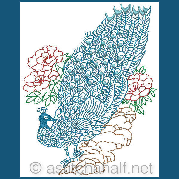 Chinese Peacock 02 - a-stitch-a-half