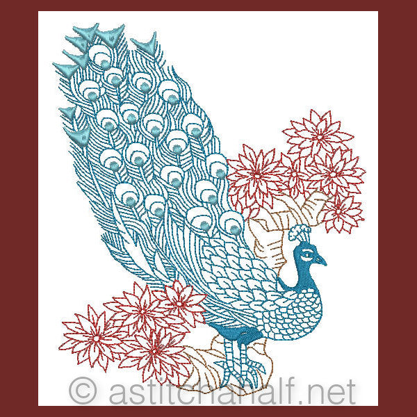 Chinese Peacock 04 - a-stitch-a-half