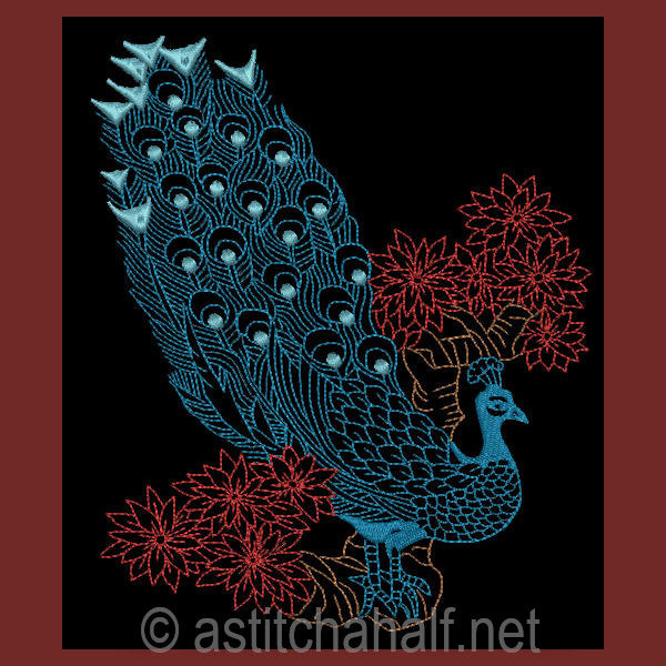 Chinese Peacock 04 - a-stitch-a-half