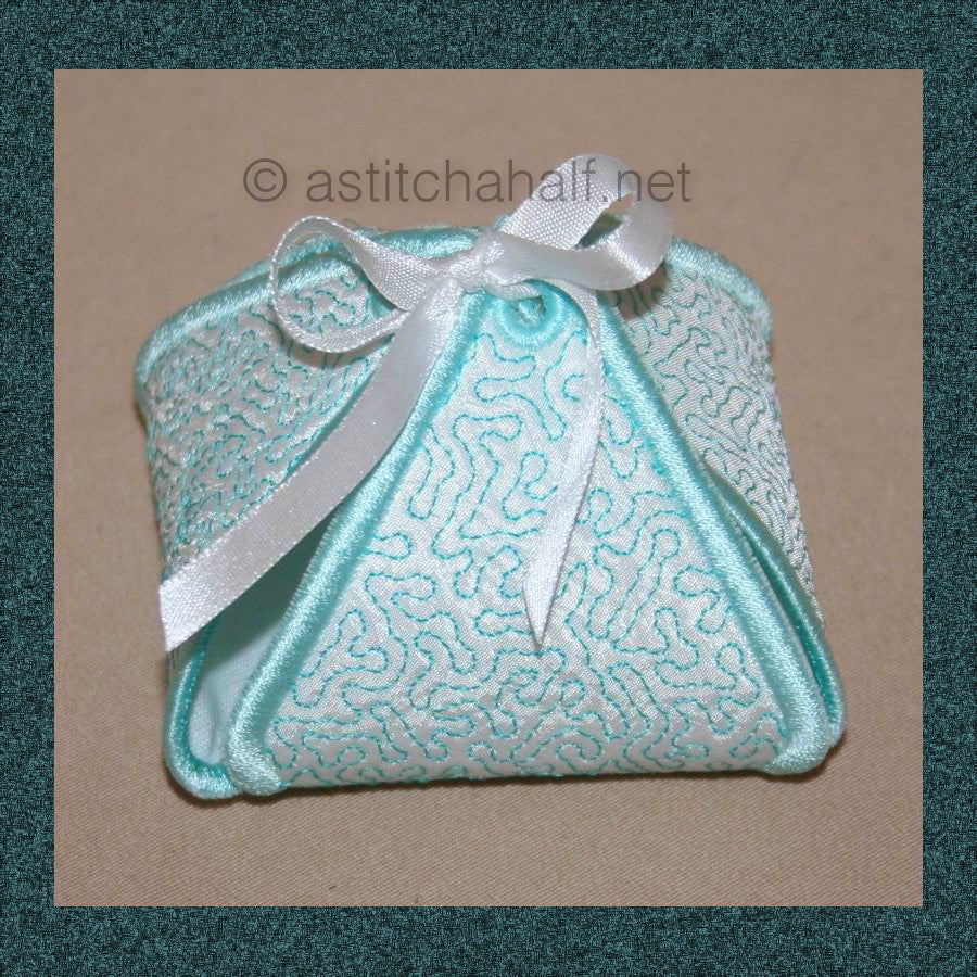 Lotus Pocket - aStitch aHalf