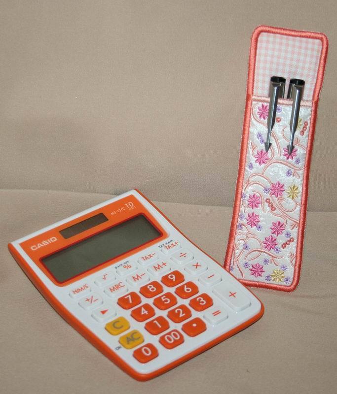 Flutterby Spring Pen and Pencil Sleeve - aStitch aHalf