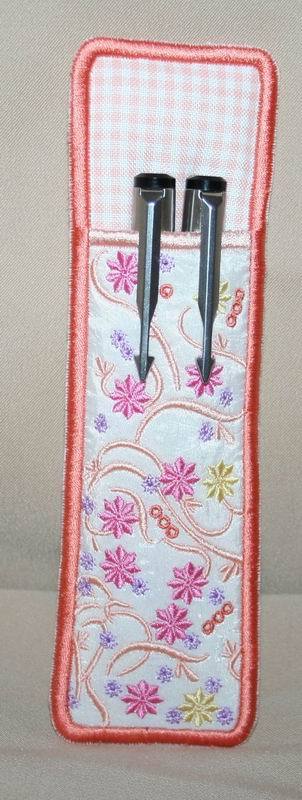 Flutterby Spring Pen and Pencil Sleeve - aStitch aHalf