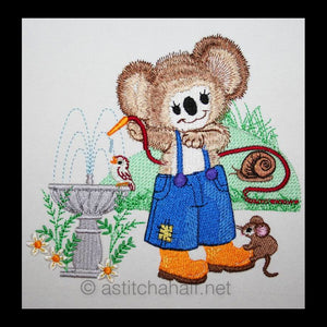 Fuzzy Jacob Gardening - a-stitch-a-half