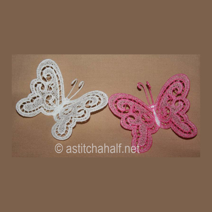 Freestanding Lace Butterfly 02 - aStitch aHalf