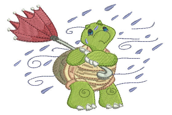 Turtle in the Wind - a-stitch-a-half