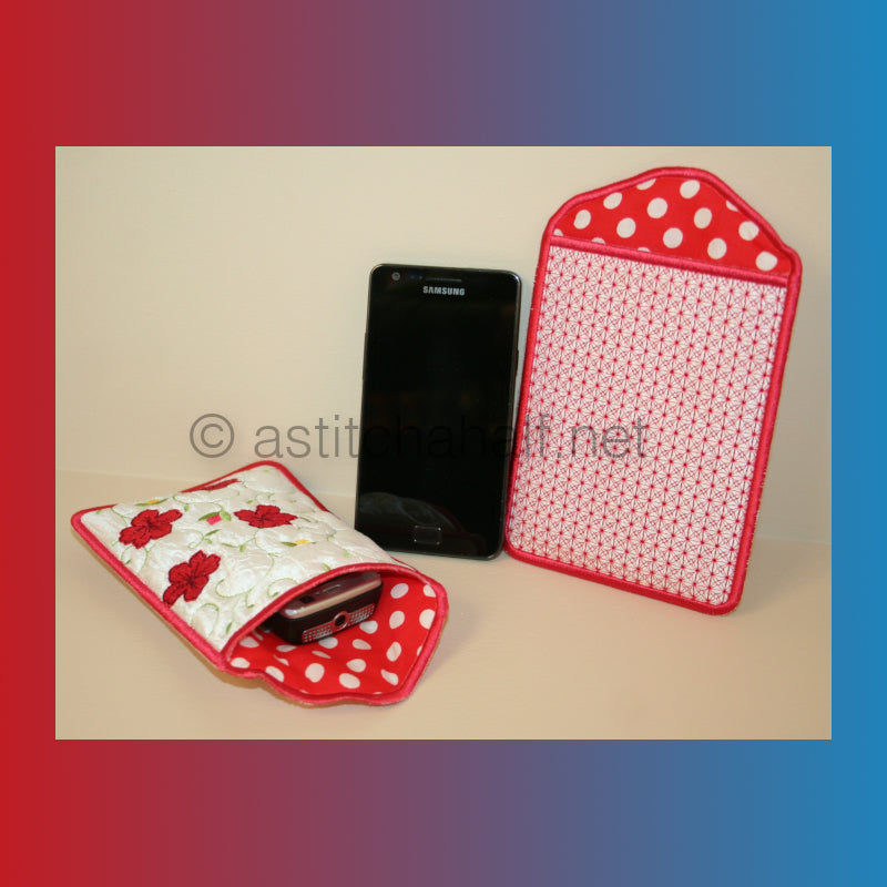 Hibiscus All In The Hoop Mobile Phone Covers and Eyeglass Pouches