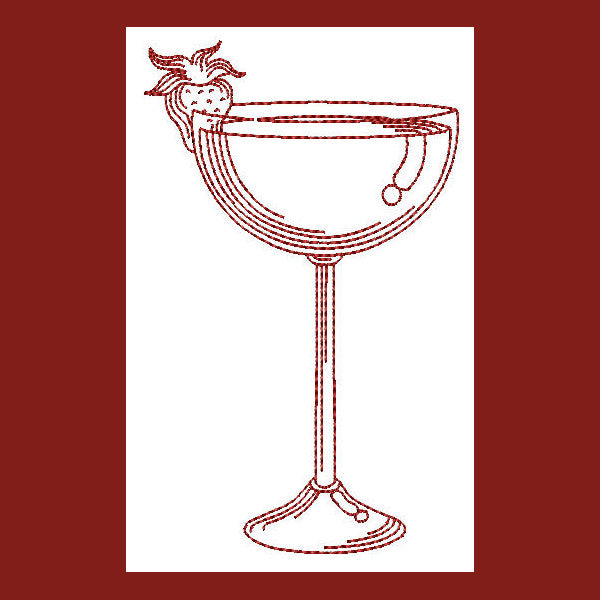 Redwork Cocktail Mix Combo - a-stitch-a-half