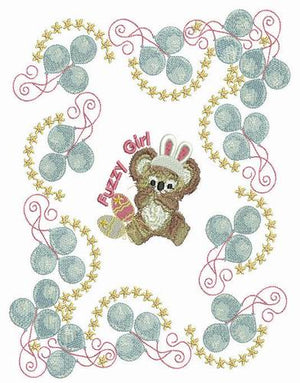 Fuzzy Wuzzy Bears Combo 02 - a-stitch-a-half