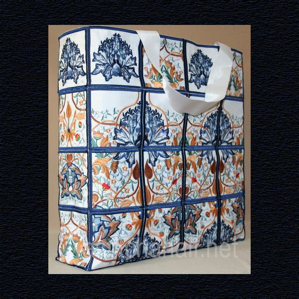 Jacobean Botanical Bliss Totebag - a-stitch-a-half