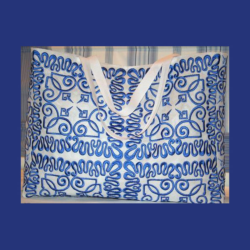 Totebag Battenberg Blue