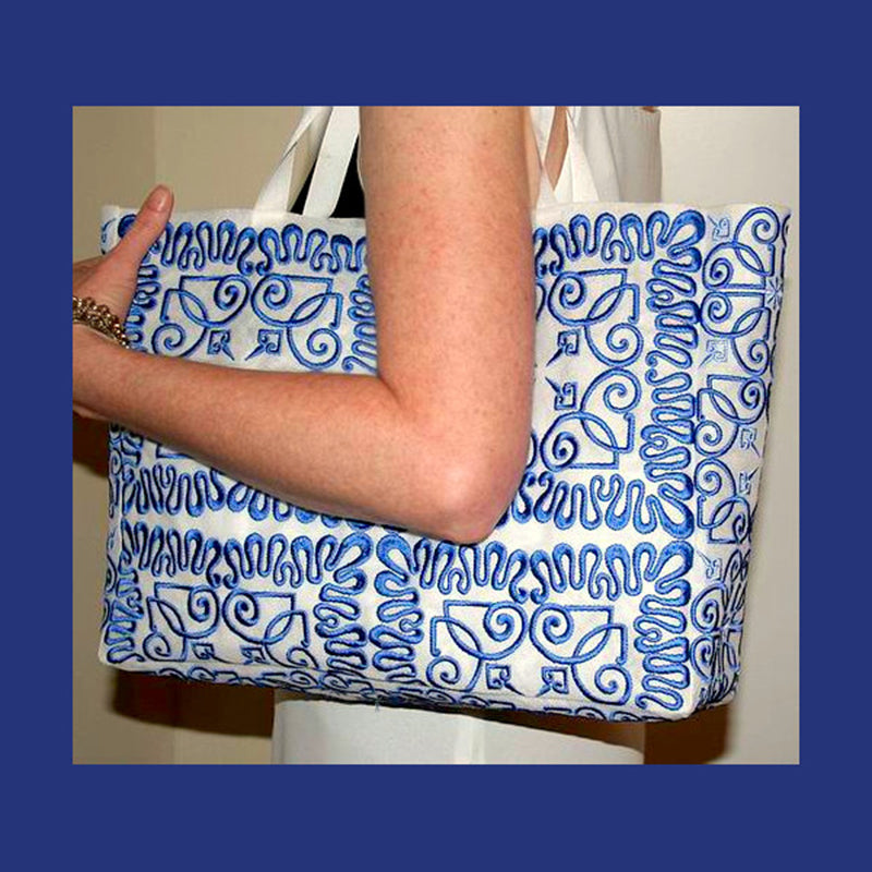 Totebag Battenberg Blue