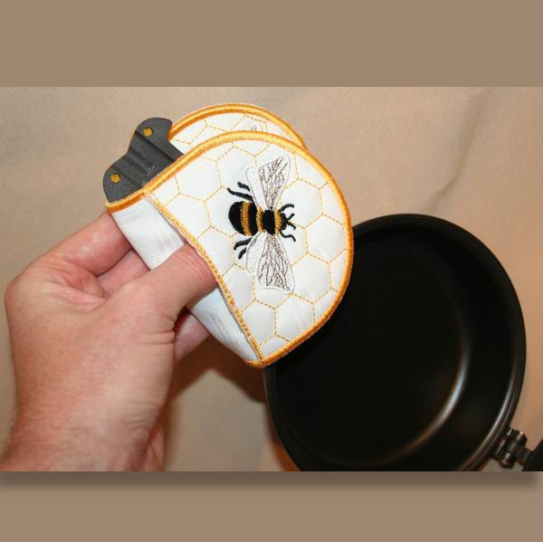 Bumble Bee Fingertip Mitts - a-stitch-a-half