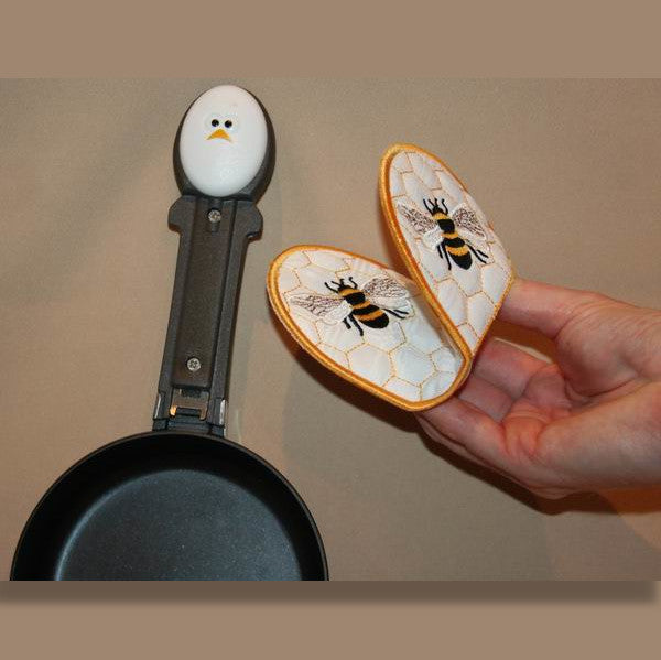 Bumble Bee Fingertip Mitts - a-stitch-a-half