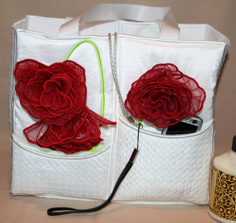 Tote de la Rosa - a-stitch-a-half