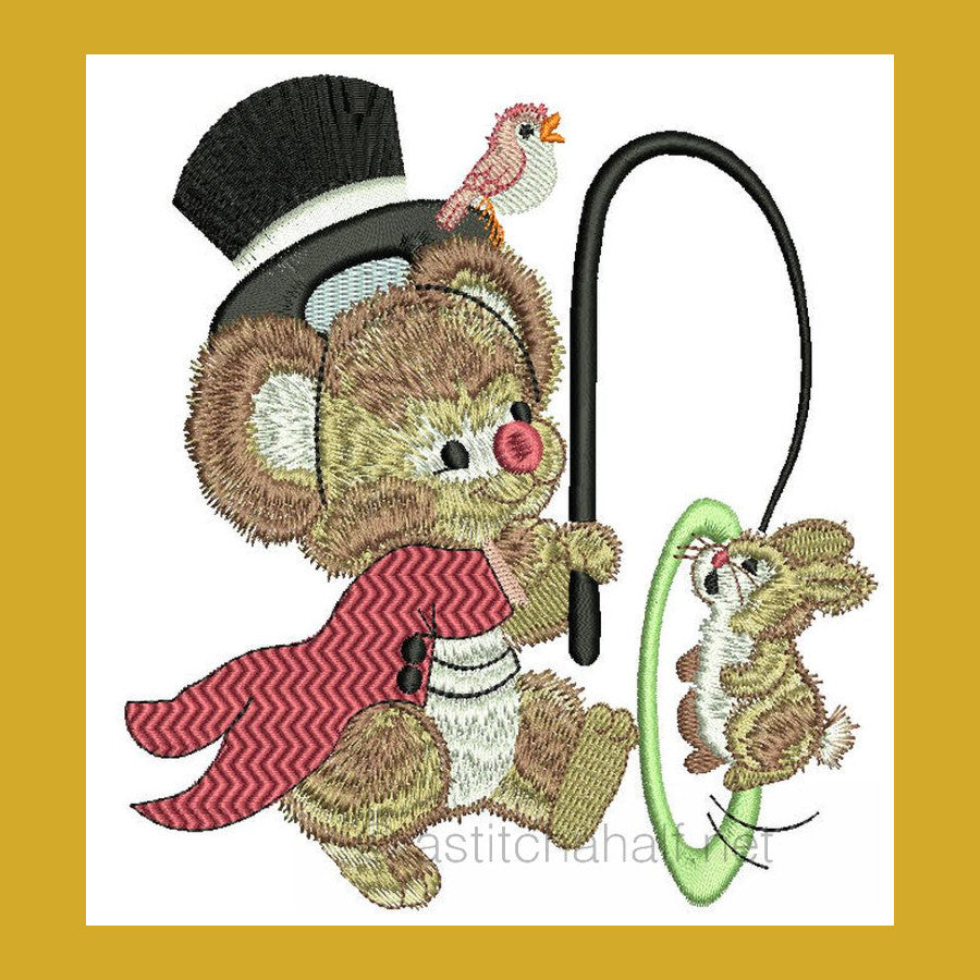 Fuzzy Goes to Circus Combo - a-stitch-a-half