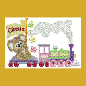 Fuzzy Goes to Circus Combo - a-stitch-a-half