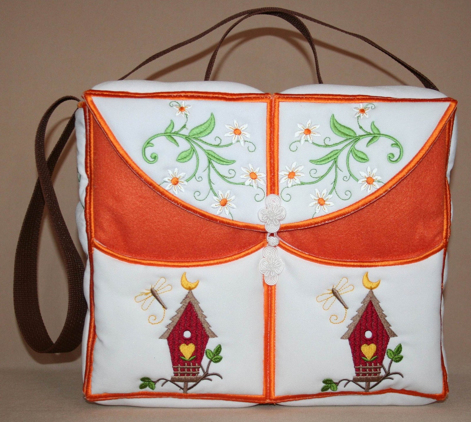 Chamomile and Lavender Tote Bag - a-stitch-a-half