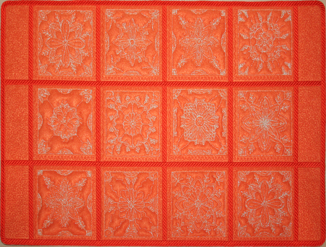 Trapunto Quilt Blocks - a-stitch-a-half