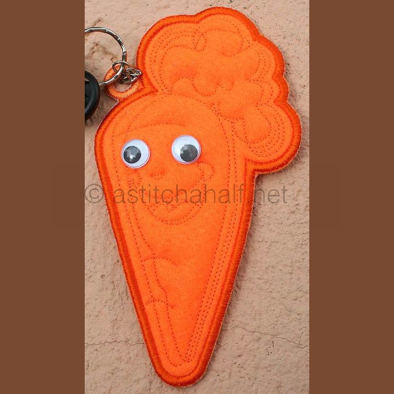 Veggy 08 Carrot - a-stitch-a-half