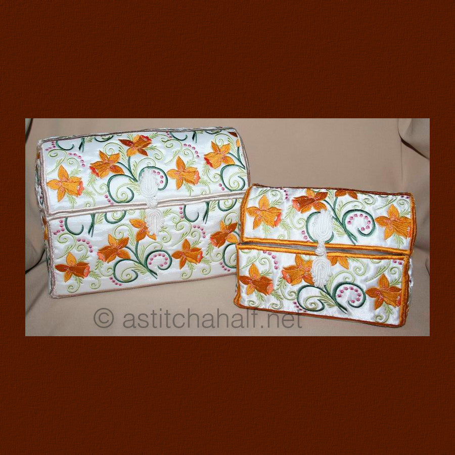 Applique Daffodil Chests - aStitch aHalf
