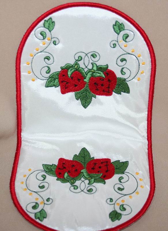 Strawberry Fingertip Oven Mitts - a-stitch-a-half