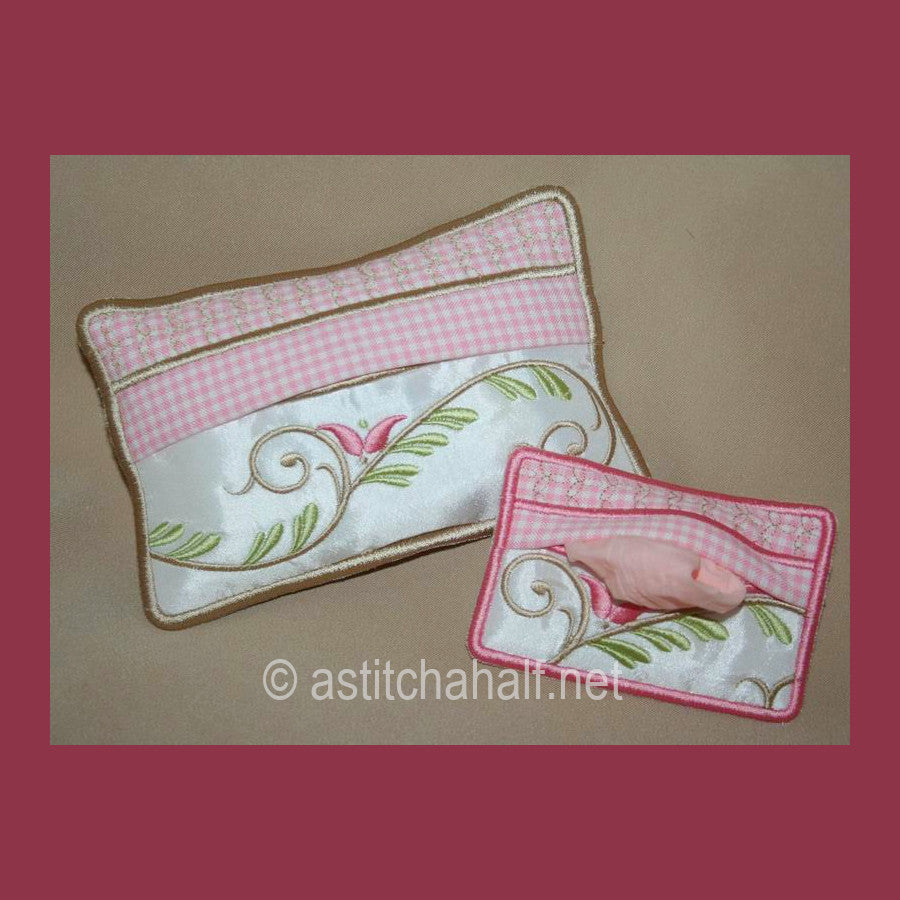 Spring Tissue Pocket - aStitch aHalf