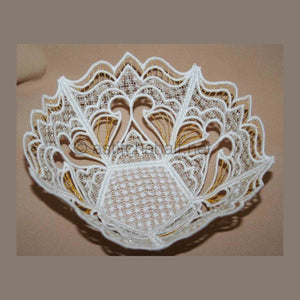Freestanding Lace Bowl and Doily - aStitch aHalf