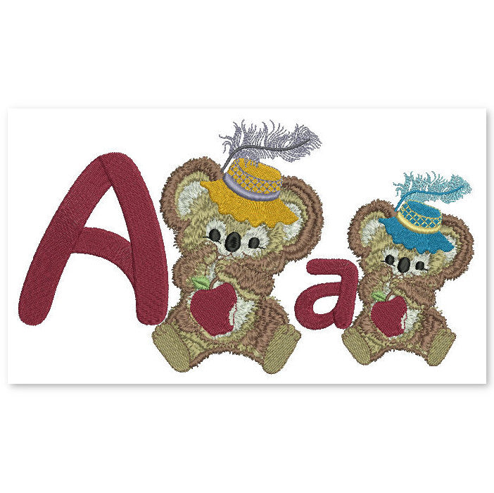 Fuzzy Letter A - a-stitch-a-half