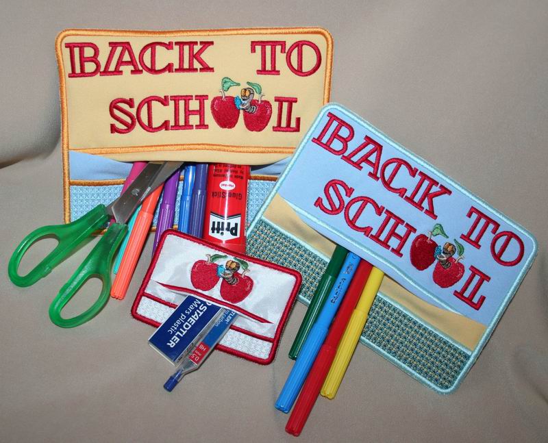 Back to School Pencil Pocket - aStitch aHalf