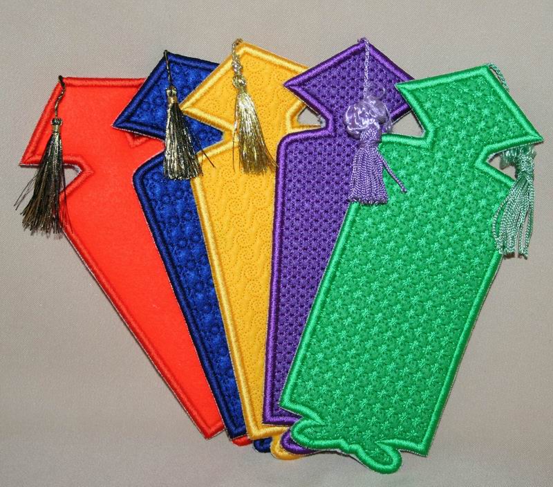 Graduation Bookmarks - a-stitch-a-half