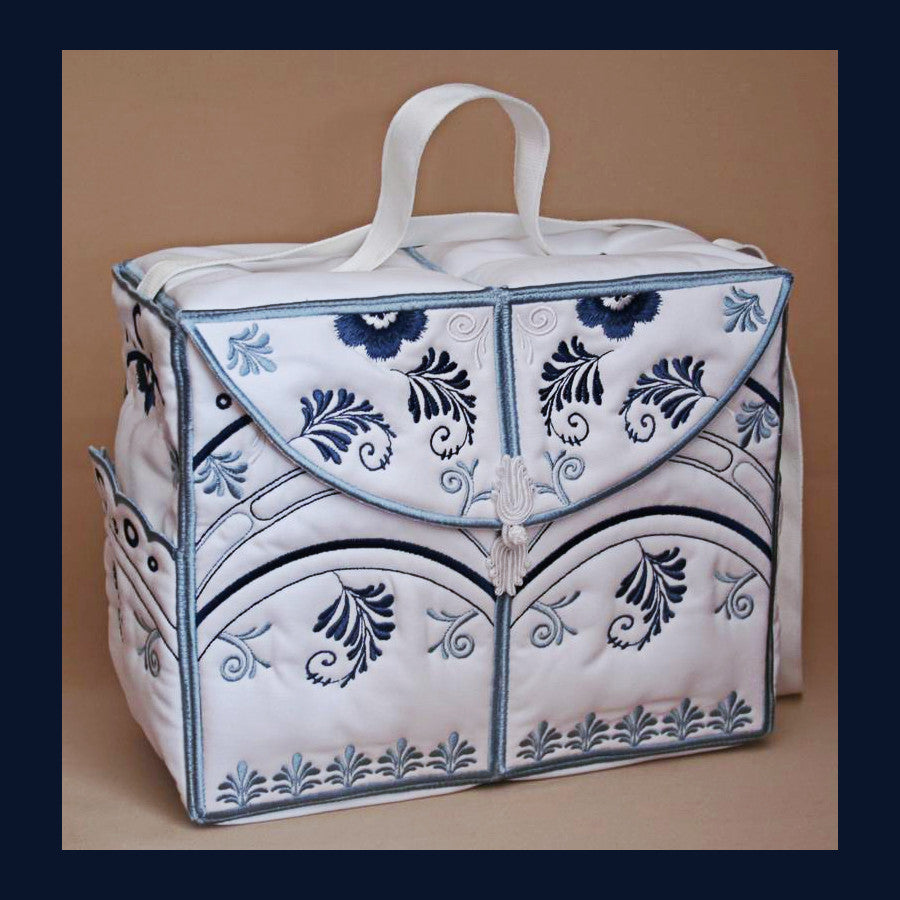 Touch of Delft Tote Bag - a-stitch-a-half