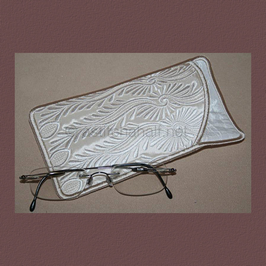 Peacock Lace Eyeglass Case - aStitch aHalf