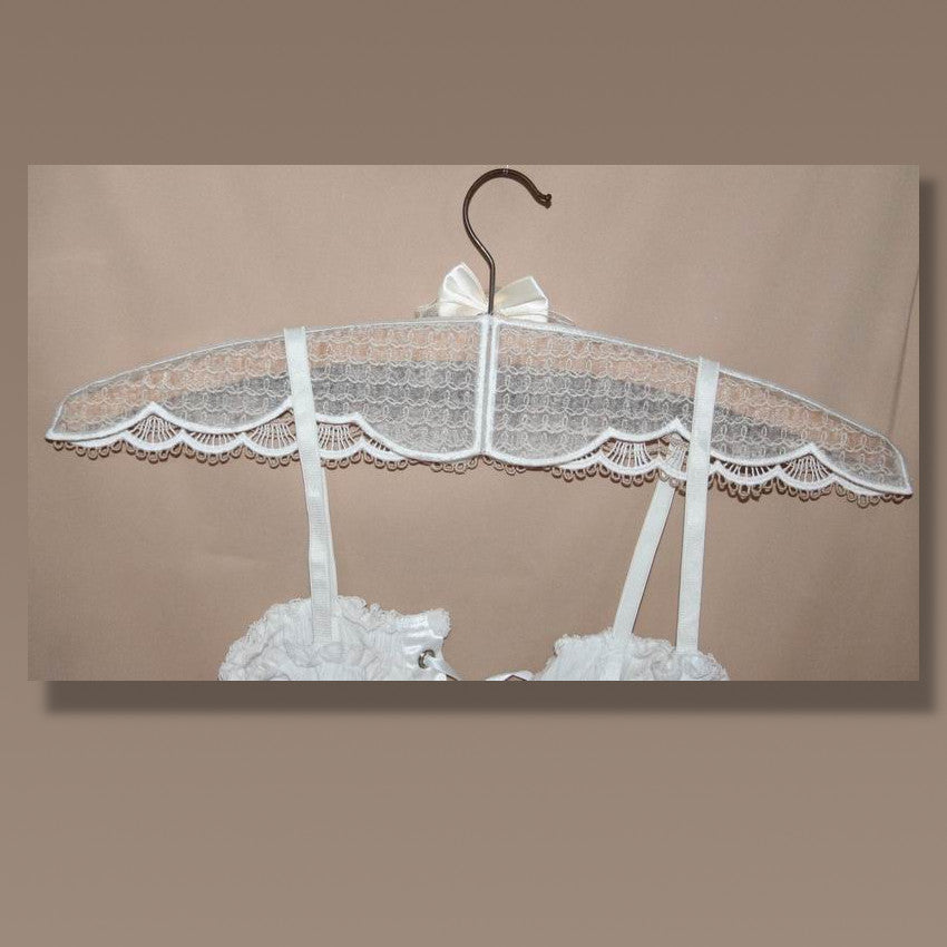 Vintage Lace Hanger Cover - a-stitch-a-half