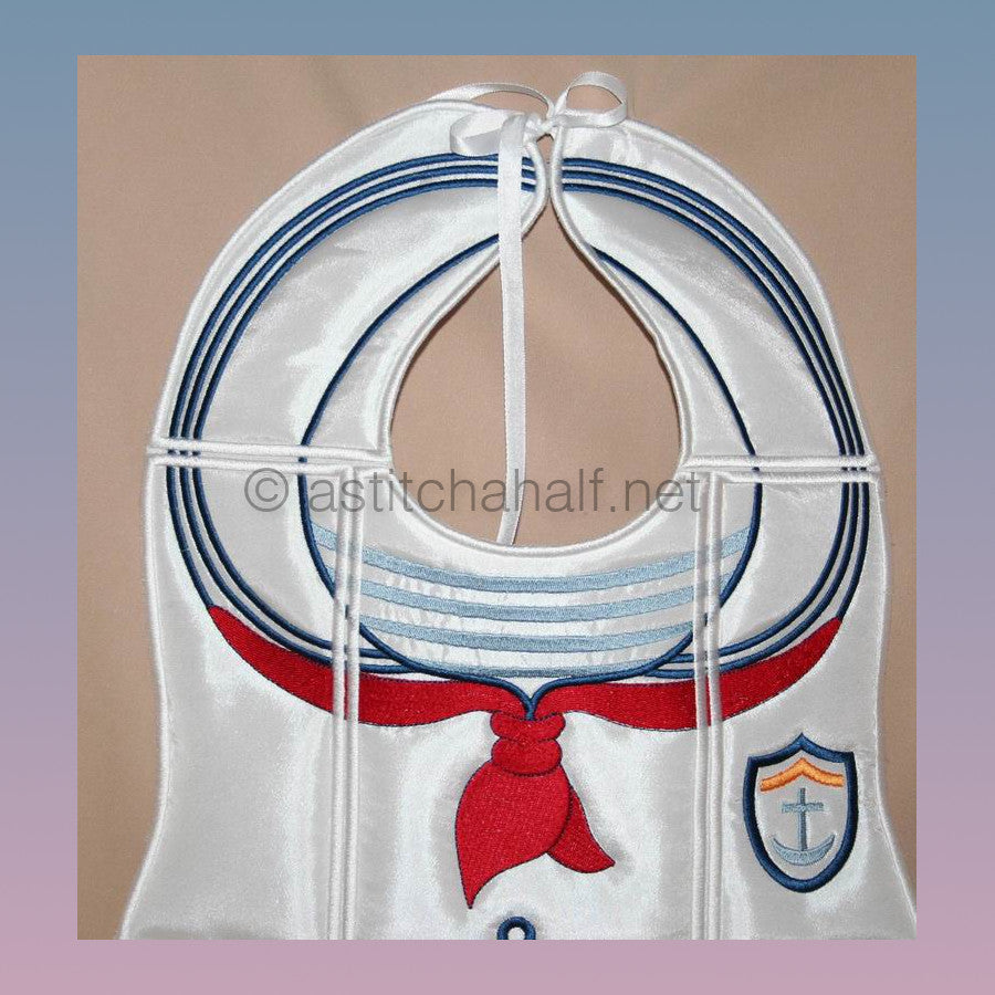 Sailor Bib - aStitch aHalf