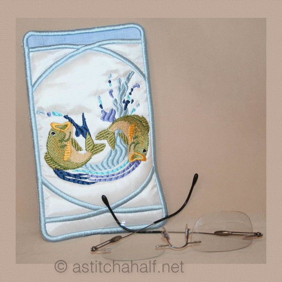 Fish Eyeglass Case - a-stitch-a-half