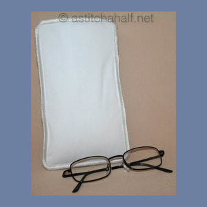Simple Battenberg Eyeglass Case - a-stitch-a-half