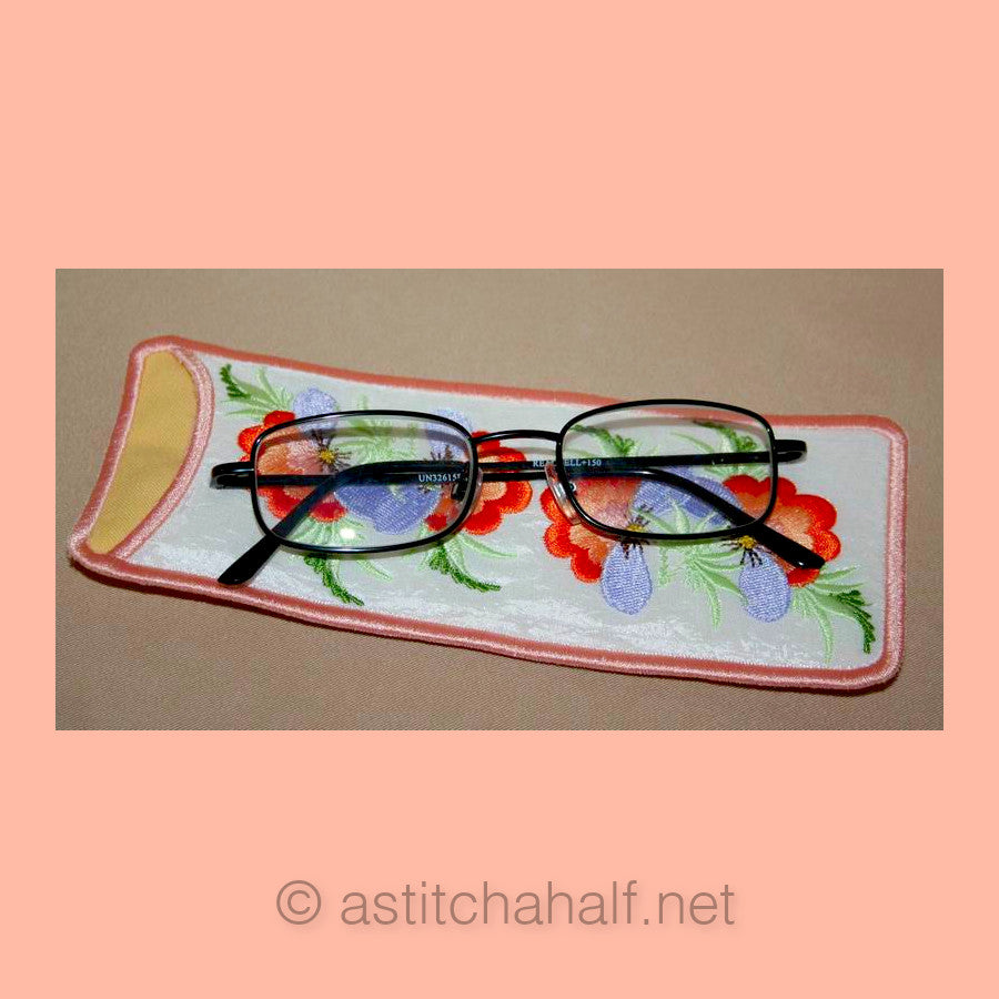 Slim Line Eyeglass Case 04 - a-stitch-a-half